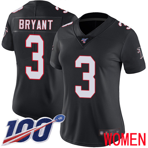 Atlanta Falcons Limited Black Women Matt Bryant Alternate Jersey NFL Football 3 100th Season Vapor Untouchable